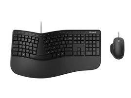 Microsoft Ergonomic Desktop - Para negocios - juego de teclado y ratón - USB - QWERTY - inglés - negro