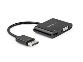 StarTech.com Adaptador DisplayPort a HDMI VGA - Dongle Convertidor DisplayPort 1.2 HBR2 a HDMI 2.0 (4K 60Hz) o VGA 1080p - Adaptador DP a Monitor HDMI o VGA - Adaptador de Vídeo Digital (DP2VGAHD20) - Adaptador de vídeo - DisplayPort macho a HD-15 (V StarTech.com Adaptador DisplayPort a HDMI VGA - Dongle Convertidor DisplayPort 1.2 HBR2 a HDMI 2.0 (4K 60Hz) o VGA 1080p - Adaptador DP a Monitor HDMI o VGA - Adaptador de Vídeo Digital (DP2VGAHD20) - Adaptador de vídeo - DisplayPort macho a HD-15 (V