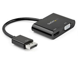 StarTech.com Adaptador DisplayPort a HDMI VGA - Dongle Convertidor DisplayPort 1.2 HBR2 a HDMI 2.0 (4K 60Hz) o VGA 1080p - Adaptador DP a Monitor HDMI o VGA - Adaptador de Vídeo Digital (DP2VGAHD20) - Adaptador de vídeo - DisplayPort macho a HD-15 (V StarTech.com Adaptador DisplayPort a HDMI VGA - Dongle Convertidor DisplayPort 1.2 HBR2 a HDMI 2.0 (4K 60Hz) o VGA 1080p - Adaptador DP a Monitor HDMI o VGA - Adaptador de Vídeo Digital (DP2VGAHD20) - Adaptador de vídeo - DisplayPort macho a HD-15 (V