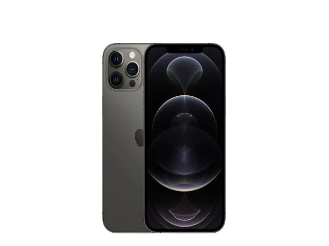 Apple iPhone 12 Pro Max - Teléfono inteligente - 5G - LAA / 5G NR FR1 / EDGE / HSPA+ / DC-HSDPA / VoLTE / FDD-LTE / TDD-LTE / VoWiFi / LTE gigabit - iOS - 128 GB - Grafito - Toque