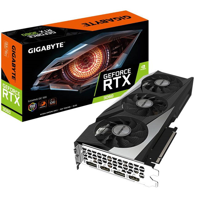 Gigabyte GeForce RTX 3060 GAMING OC 12G - Tarjeta gráfica - GF RTX 3060 - 12 GB GDDR6 - PCIe 4.0 x16 - 2 x HDMI, 2 x DisplayPort
