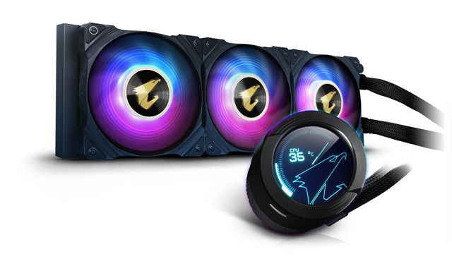 AORUS WATERFORCE X 360 - Sistema de refrigeración líquida del procesador - (para: LGA2066, LGA2011, LGA1366, LGA1150, LGA1151, LGA1155, LGA1156, TR4, AM4, sTRX4, LGA1200) - aluminio con base de cobre - 120 mm AORUS WATERFORCE X 360 - Sistema de refrigeración líquida del procesador - (para: LGA2066, LGA2011, LGA1366, LGA1150, LGA1151, LGA1155, LGA1156, TR4, AM4, sTRX4, LGA1200) - aluminio con base de cobre - 120 mm