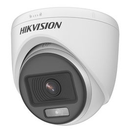 Hikvision Turbo HD with ColorVu DS-2CE70DF0T-PF - Cámara de videovigilancia - torreta - en interior - color (Día y noche) - 2 MP - 1080p - montaje M12 - focal fijado - compuesto, AHD, CVI, TVI - DC 12 V