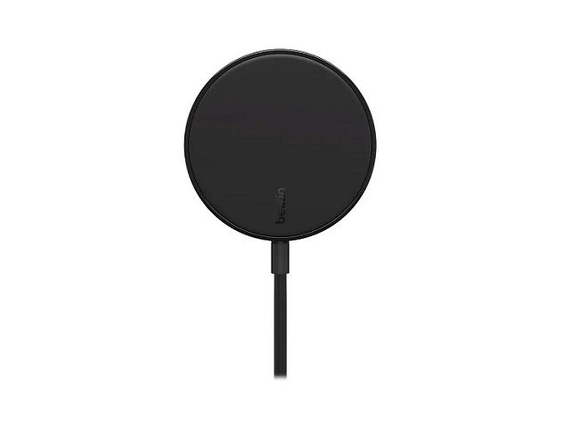 Belkin - Alfombrilla de carga inalámbrica + adaptador de corriente CA - 7.5 vatios - Fast Charge (magnética) - negro - para Apple iPhone 12, 12 mini, 12 Pro, 12 Pro Max