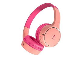 Belkin SoundForm Mini - Auriculares con diadema con micro - en oreja - Bluetooth - inalámbrico - conector de 3,5 mm - rosa Belkin SoundForm Mini - Auriculares con diadema con micro - en oreja - Bluetooth - inalámbrico - conector de 3,5 mm - rosa