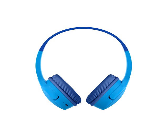 Belkin SoundForm Mini - Auriculares con diadema con micro - en oreja - Bluetooth - inalámbrico - conector de 3,5 mm - azul