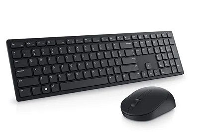 Dell Pro KM5221W - Retail Box - juego de teclado y ratón - inalámbrico - 2.4 GHz - QWERTY - español - negro - con 3 años de garantía básica en el hardware