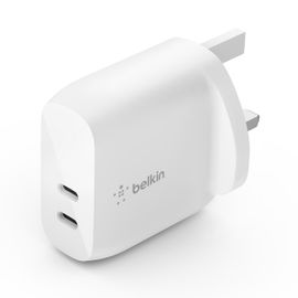 Belkin - - 40 vatios - PD 3.0 - 2 conectores de salida (2 USB-C) Belkin - - 40 vatios - PD 3.0 - 2 conectores de salida (2 USB-C)