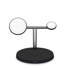 Belkin - Base de carga inalámbrica - 15 vatios - Fast Charge (magnética) - negro - para Apple iPhone 12, 12 mini, 12 Pro, 12 Pro Max