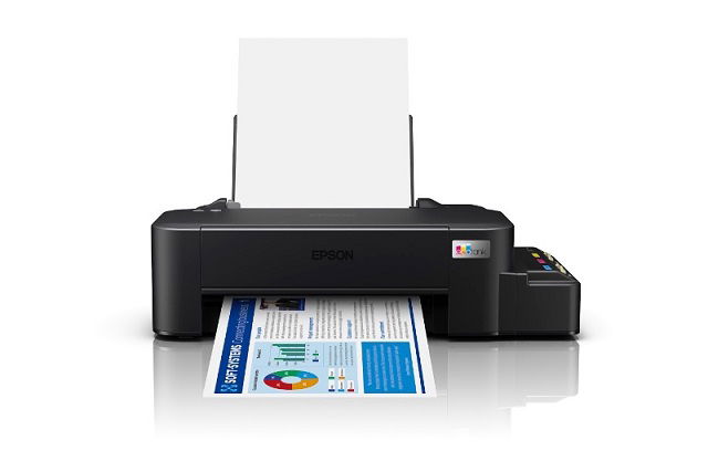 Epson EcoTank L121 - Impresora - color - chorro de tinta - ITS - A4/Legal - 720 x 720 ppp - hasta 9 ppm (mono) / hasta 4.8 ppm (color) - capacidad: 100 hojas - USB 2.0
