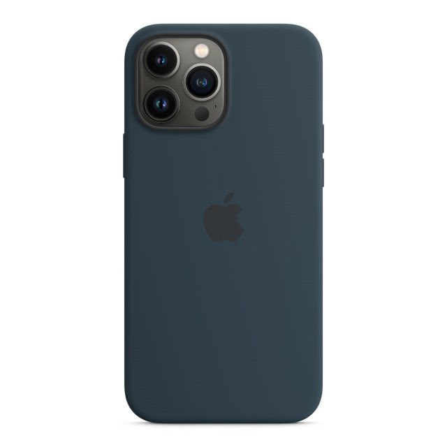 Apple - Carcasa trasera para teléfono móvil - con MagSafe - silicona - azul abismo - para iPhone 13 Pro Max