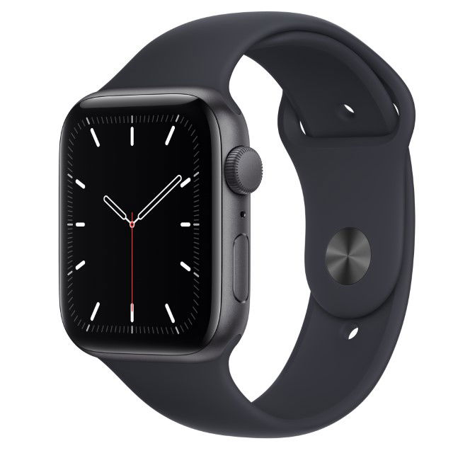 Apple Watch Series 7 (GPS) - 41 mm - aluminio de medianoche - reloj inteligente con pulsera deportiva - fluoroelastómero - medianoche - tamaño de la banda: Regular - 32 GB - Wi-Fi, Bluetooth - 32 g
