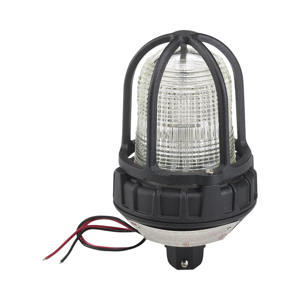 Luz de advertencia LED para ubicaciónes peligrosas, montaje tipo tubo, 24Vcd, claro