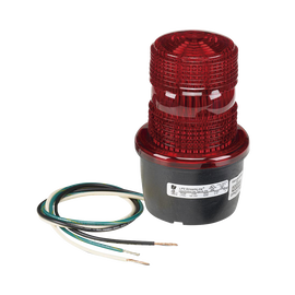 Luz de advertencia LED serie Streamline, 120 Vca, montaje tipo t, rojo