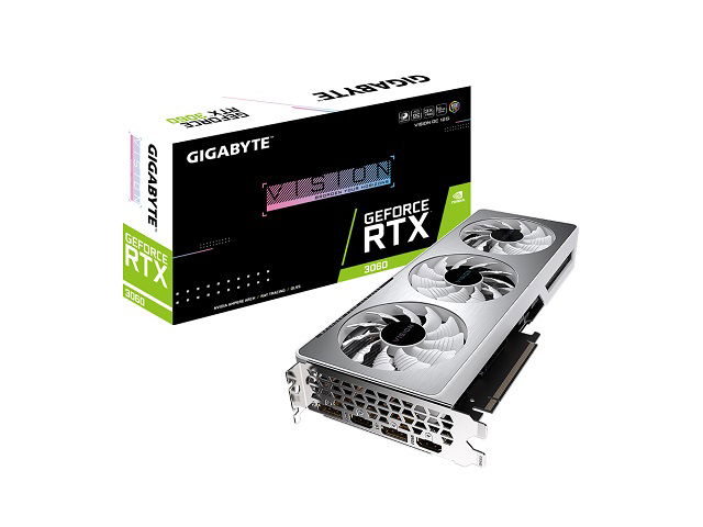 Gigabyte - PCI Express 4.0 x16 - NVIDIA - NVIDIA GeForce RTX 3060 - 12 GB - GDDR6 SDRAM - HDMI / DisplayPort Gigabyte - PCI Express 4.0 x16 - NVIDIA - NVIDIA GeForce RTX 3060 - 12 GB - GDDR6 SDRAM - HDMI / DisplayPort