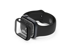 Belkin SCREENFORCE TemperedCurve - Amortiguador para reloj inteligente - protector de pantalla - policarbonato, cristal templado (9H) - negro - para Apple Watch (40 mm, 41 mm)