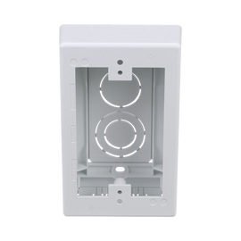 Caja de Pared Superficial, uso Universal con Placas de Pared, Con Cinta Adhesiva, Color Blanco