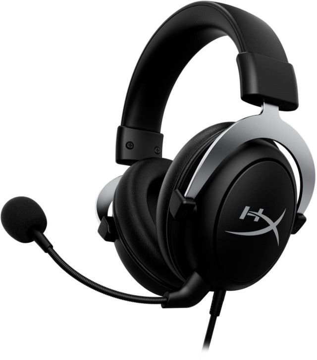 HyperX CloudX Gaming - Auricular - tamaño completo - cableado - conector de 3,5 mm - negro, plata - para Laptop 14, 15, 17; OMEN 15, 16; Pavilion Plus Laptop 14; Pavilion x360 Laptop; Pro 290 G9