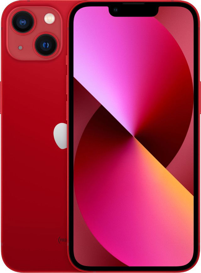 Apple iPhone 13 - (PRODUCT) RED - 5G teléfono inteligente - SIM doble / Memoria interna 512 GB - pantalla OLED - 6.1