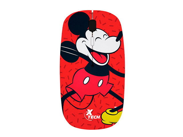 Xtech - XTM-D340MK - Mouse - 2.4 GHz - Wireless - Bright red - Disney Mickey Mouse