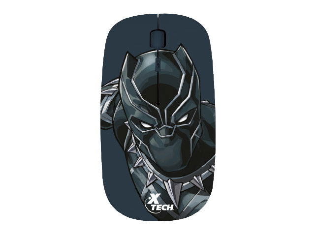 Xtech - XTM-M340BP - Mouse - 2.4 GHz - Wireless - Black - Marvel Black Panther