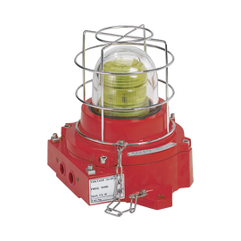 Luz de advertencia LED, a prueba de explosión, 110-240 Vca, ATEX, IECEX, ambar