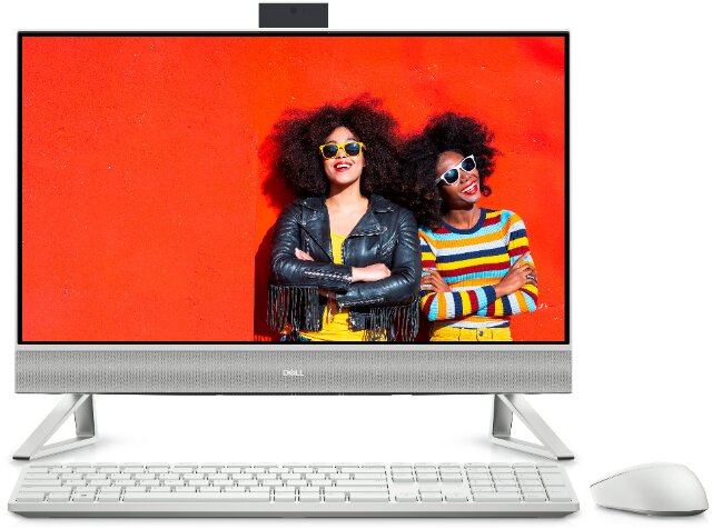 Dell Inspiron 5410 - All-in-one - Intel Core i7 1255U / up to 4.7 GHz - 16 GB - DDR4 SDRAM - 256G+1TB HDD - 23.8