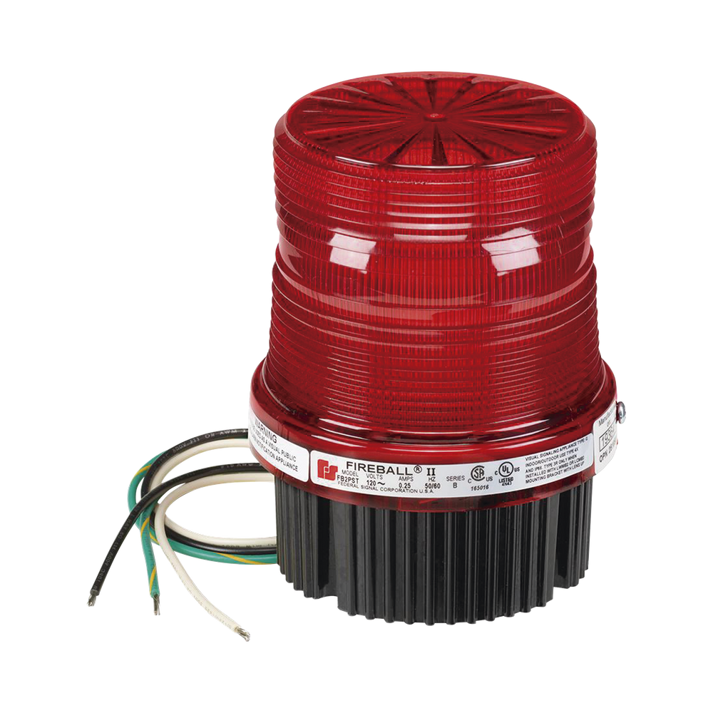 Estrobo fireball, UL y cUL, 120 Vca, rojo