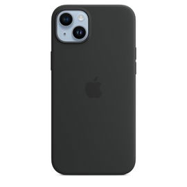 Apple - Carcasa trasera para teléfono móvil - compatibilidad con MagSafe - silicona - medianoche - para iPhone 14 Plus
