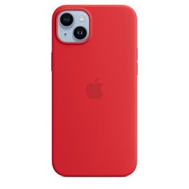 Apple - (PRODUCT) RED - carcasa trasera para teléfono móvil - compatibilidad con MagSafe - silicona - rojo - para iPhone 14 Plus