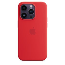 Apple - (PRODUCT) RED - carcasa trasera para teléfono móvil - con MagSafe - silicona - rojo - para iPhone 14 Pro