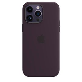 Apple - Carcasa trasera para teléfono móvil - con MagSafe - silicona - baya del saúco - para iPhone 14 Pro Max