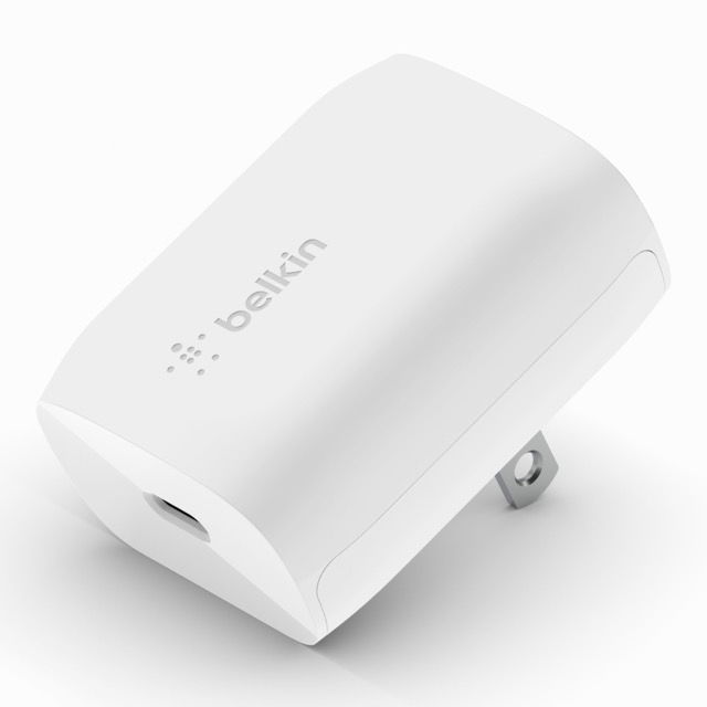 Belkin - Adaptador de corriente - tecnología PPS - 20 vatios - 3 A - Fast Charge, Suministro de energía 3.1 (24 pin USB-C) - blanco Belkin - Adaptador de corriente - tecnología PPS - 20 vatios - 3 A - Fast Charge, Suministro de energía 3.1 (24 pin USB-C) - blanco