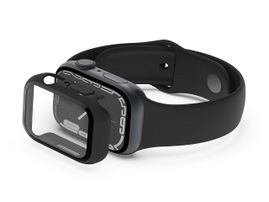 Belkin SCREENFORCE TemperedCurve - Amortiguador para reloj inteligente - 2 en 1 - policarbonato, cristal templado (9H) - negro