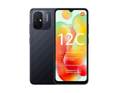 Xiaomi Redmi 12C - Smartphone (Android OS) - Android - 64 GB - Graphite gray - Touch - US Xiaomi Redmi 12C - Smartphone (Android OS) - Android - 64 GB - Graphite gray - Touch - US