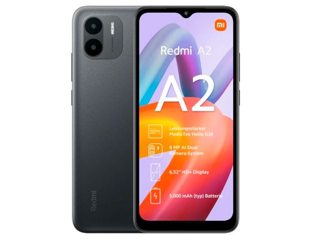 Xiaomi Redmi A2 - Smartphone - Android - Black - US 2GB + 32GB Xiaomi Redmi A2 - Smartphone - Android - Black - US 2GB + 32GB