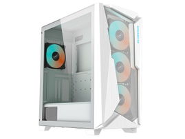 Gigabyte C301 Glass - Mid tower - placa ATX extendida - panel lateral con ventana (cristal templado) - sin fuente de alimentación (ATX) - blanco - USB/Audio