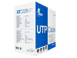 Xtech - Network cable - Unshielded twisted pair (UTP) - 305 m - Gray - CAT6 24 AWG XTC-226