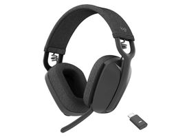 Auriculares Inalámbricos Zone Vibe para Negocios, Logitech Bluetooth, micrófono con cancelación de ruido, USB-A, USB-C, certificados por Microsoft Teams, Mac/PC. Color Grafito Auriculares Inalámbricos Zone Vibe para Negocios, Logitech Bluetooth, micrófono con cancelación de ruido, USB-A, USB-C, certificados por Microsoft Teams, Mac/PC. Color Grafito