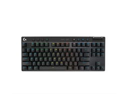 Logitech G PRO X TKL LIGHTSPEED Wireless Gaming Keyboard, Tactile Switches (GX Brown), Black - Teclado - retroiluminación - inalámbrico - 2.4 GHz, Bluetooth - QWERTY - EE. UU. - interruptor: GX Brown Tactile - negro
