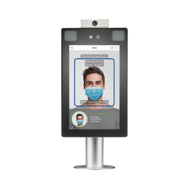 Lector de Rostros / Detección de temperatura corporal / SIN CONTACTO  / Acepta Selfies / Reconocimiento a 2.5 metros / ADMS GRATIS / Montaje de Poste