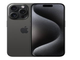 Apple iPhone 15 Pro - Smartphone - iOS - 128 GB - Black Titanium - Touch - MTUV3BE/A