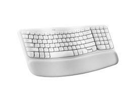 Teclado Wave Keys Serie Ergo Logitech Color Blanco