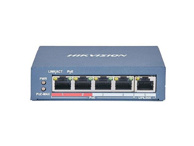 Hikvision - Switch - Ethernet - 4 - Fast Ethernet - Smart POE Hikvision - Switch - Ethernet - 4 - Fast Ethernet - Smart POE