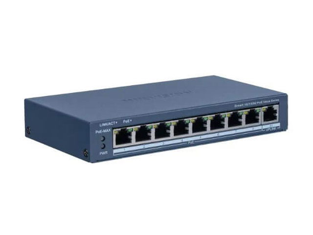 Hikvision - Switch - Ethernet - 8 - Fast Ethernet - Smart POE Hikvision - Switch - Ethernet - 8 - Fast Ethernet - Smart POE
