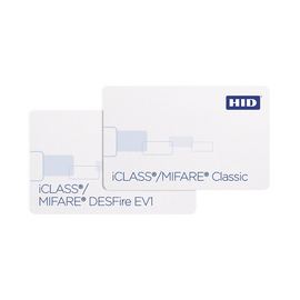 Tarjeta DUAL iClass + Proximidad 2021/ PVC Compuesto/ Garantía de por Vida/ Perforada Verticalmente