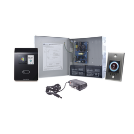 Sistema Completo de Acceso sin contacto Facial SUPREMA, Incluye Lector Biometrico FS2AWB, boton de salida ACCESSK! y fuente