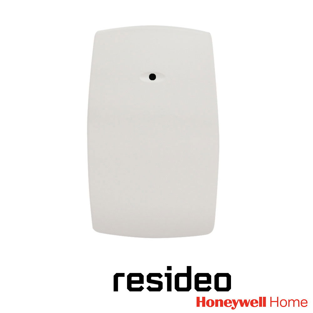 SENSOR DE ROTURA DE CRISTAL RESIDEO 5853 INALAMBRICO/ SENSIBILIDAD SELECCIONABLE/ DISEÑO ELEGANTE/ BATERIAS FACILMENTE REEMPLAZABLES/ COLOR BLANCO/ MONTAJE EN PARED O TECHO/ RANGO DE DETECCIÓN DE HASTA 7.62MTS / INCLUYE BATERIA