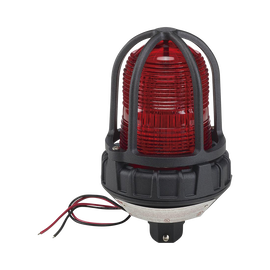 Luz estroboscópica para ubicaciónes peligrosas,  montaje tipo tubo, 12-24Vcd, rojo