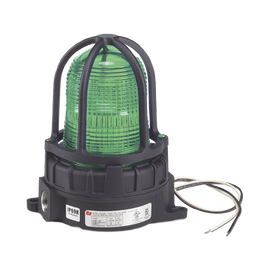Luz de advertencia LED para ubicaciónes peligrosas, montaje para superficies, 24Vcd, verde